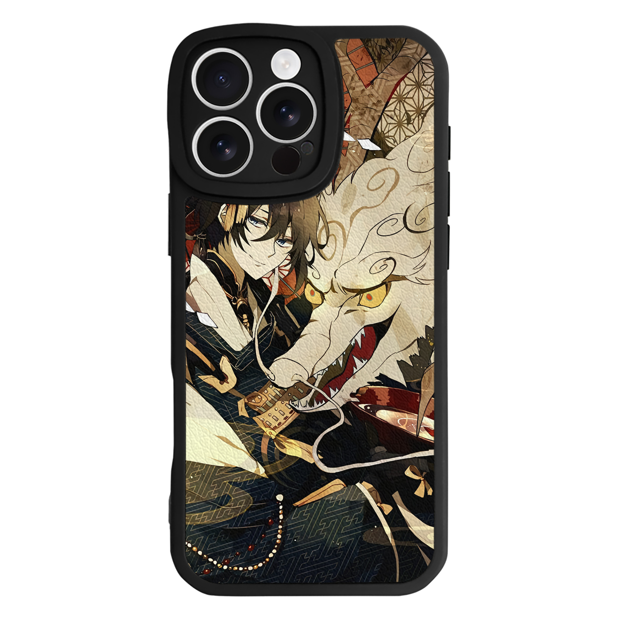 （画像用） 刀剣乱舞 Touken Ranbu 【iPhone 16シリーズ対応】シリコンスマホケース（レザー調） 材質：シリコン
